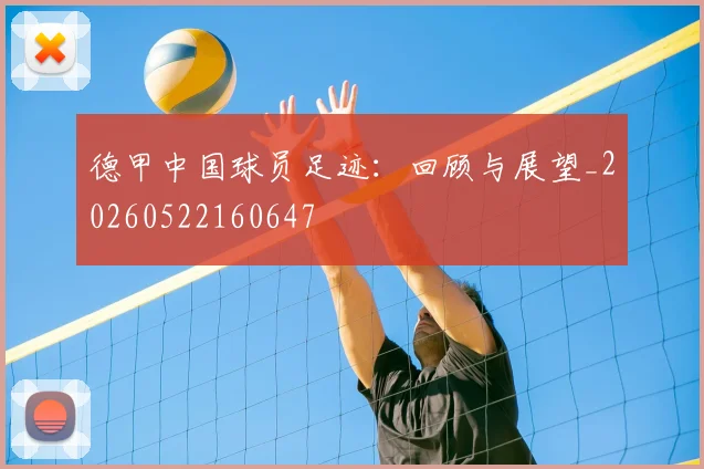 德甲中国球员足迹：回顾与展望_20260522160647